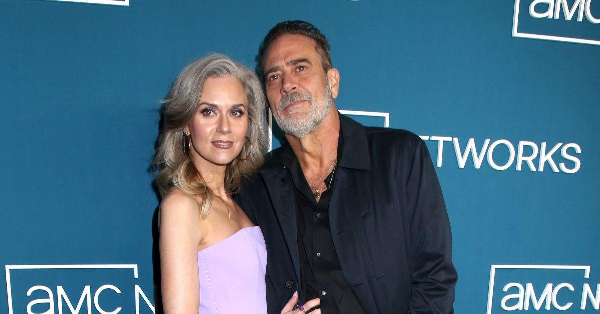 Jeffrey Dean Morgan and his wife at the 2025 AMC Upfronts