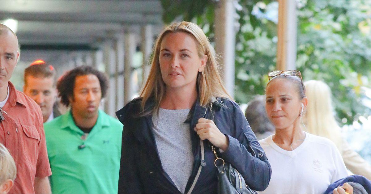 Vanessa Trump dropping her children off at school in 2018. 