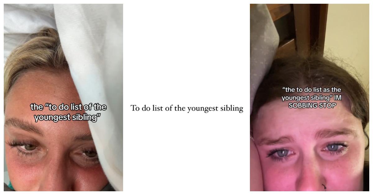 TikTok to-do list youngest sibling