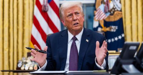 Donald Trump on inauguration day in 2025.