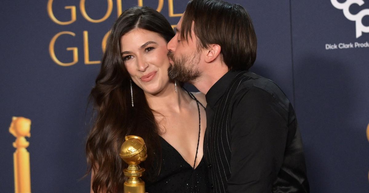 Kieran Culkin and wife Jazz Charton at the 82nd Annual Golden Globe Awards