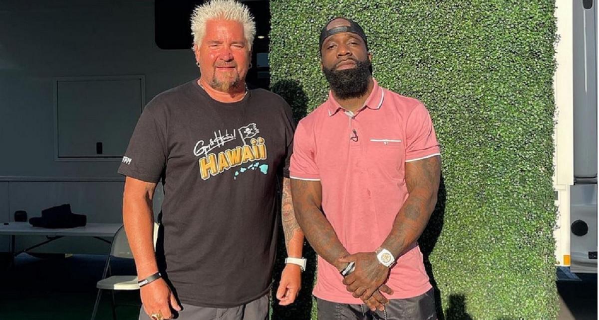 (L-R) Guy Fieri and Tobias Dorzon