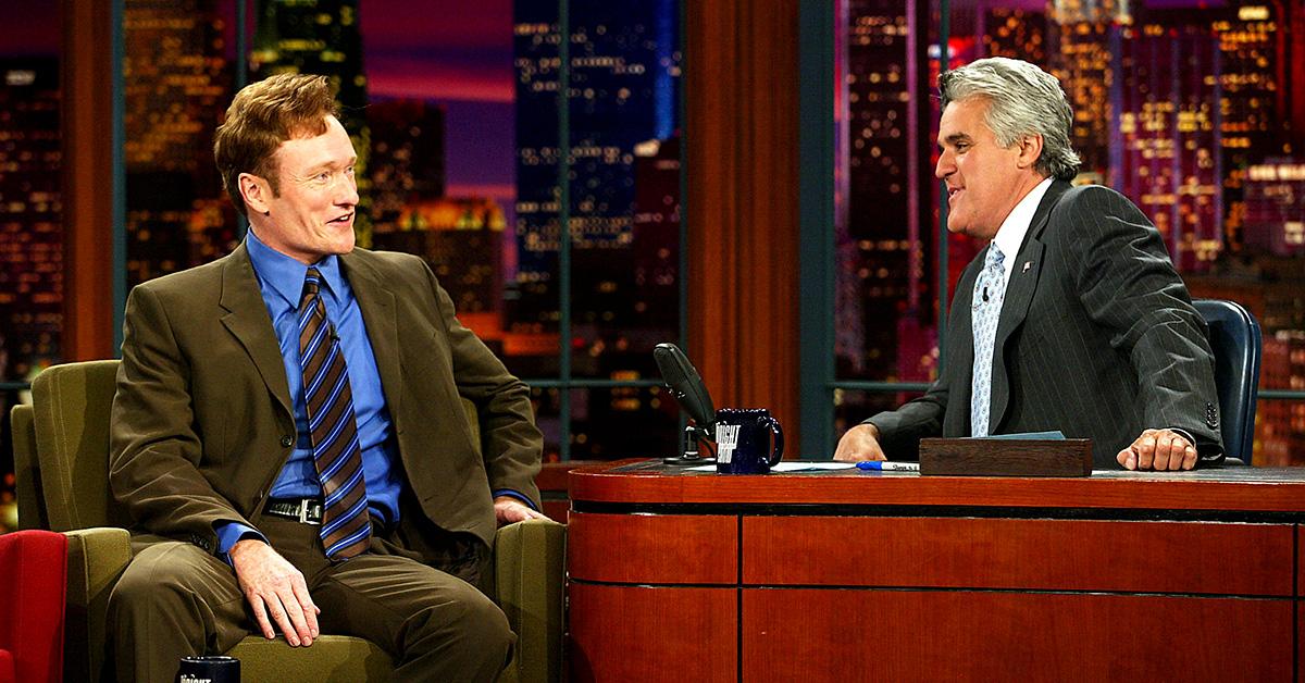 Conan O'Brien appearing on 'The Tonight Show With Jay Leno.' 