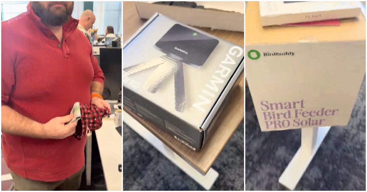 TikToker shows the super expensive gifts her boss bought for the whole office.