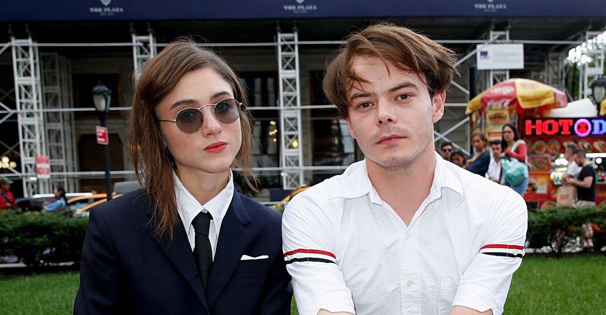 Natalia Dyer and Charlie Heaton