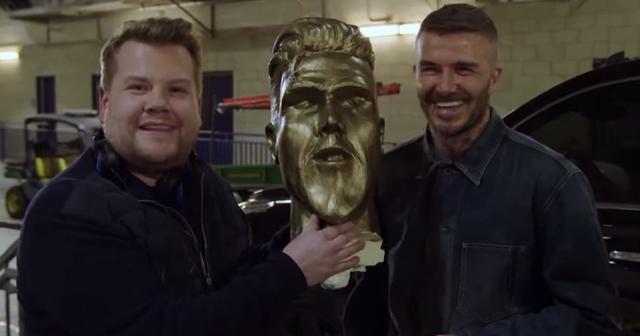 David Beckham Did His Best to Not Look Horrified at the Unveiling of ...