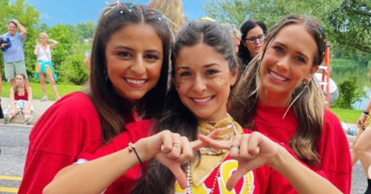 Camille Mahtook Poses with Her Sorority Sisters