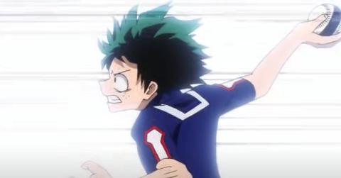 Izuku Midoriya During His Quirk Assessment