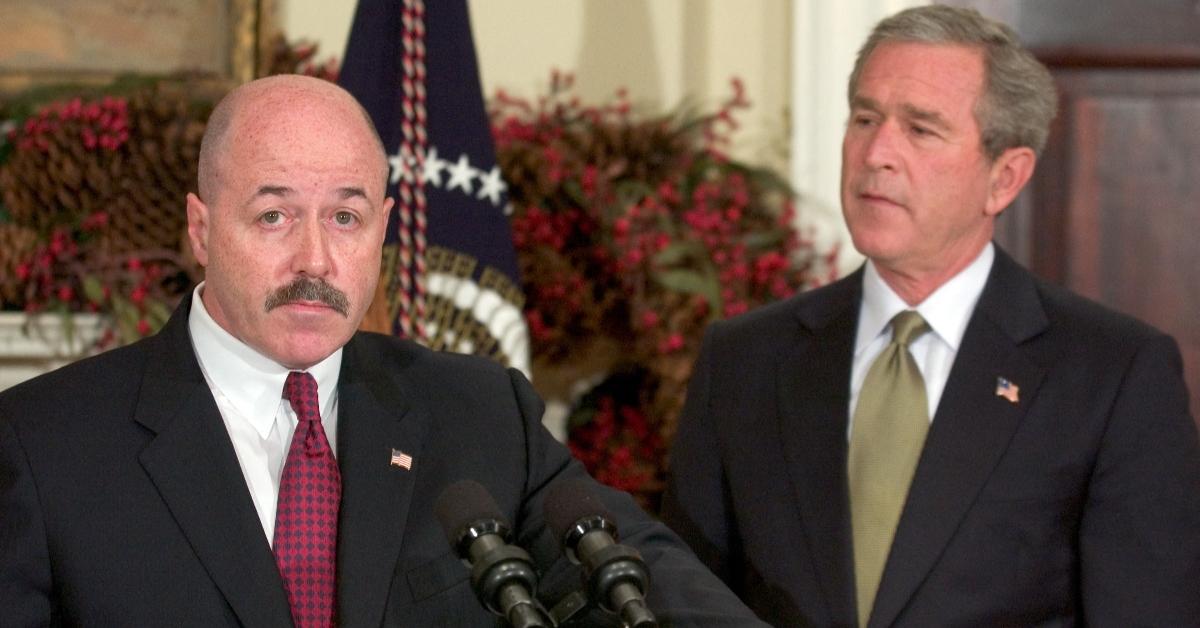 (L-R): Bernard Kerik and former president George W. Bush