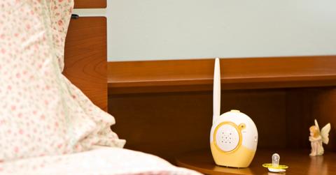 baby safery monitor and pacifier color image picture id