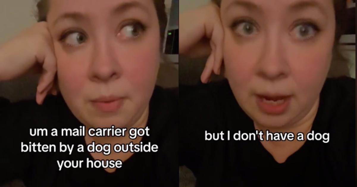 woman explains dog hold but doesn't have dog