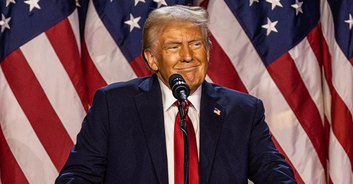 President Donald Trump standing at a podium