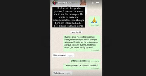 A text message between Daniele and Yohan.