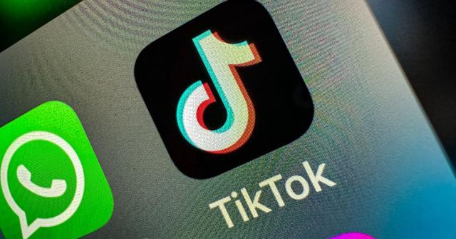 TikTok app on an iPhone screen
