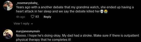 Man Has Stroke During Presidential Debate, Mistook for Mocking Biden