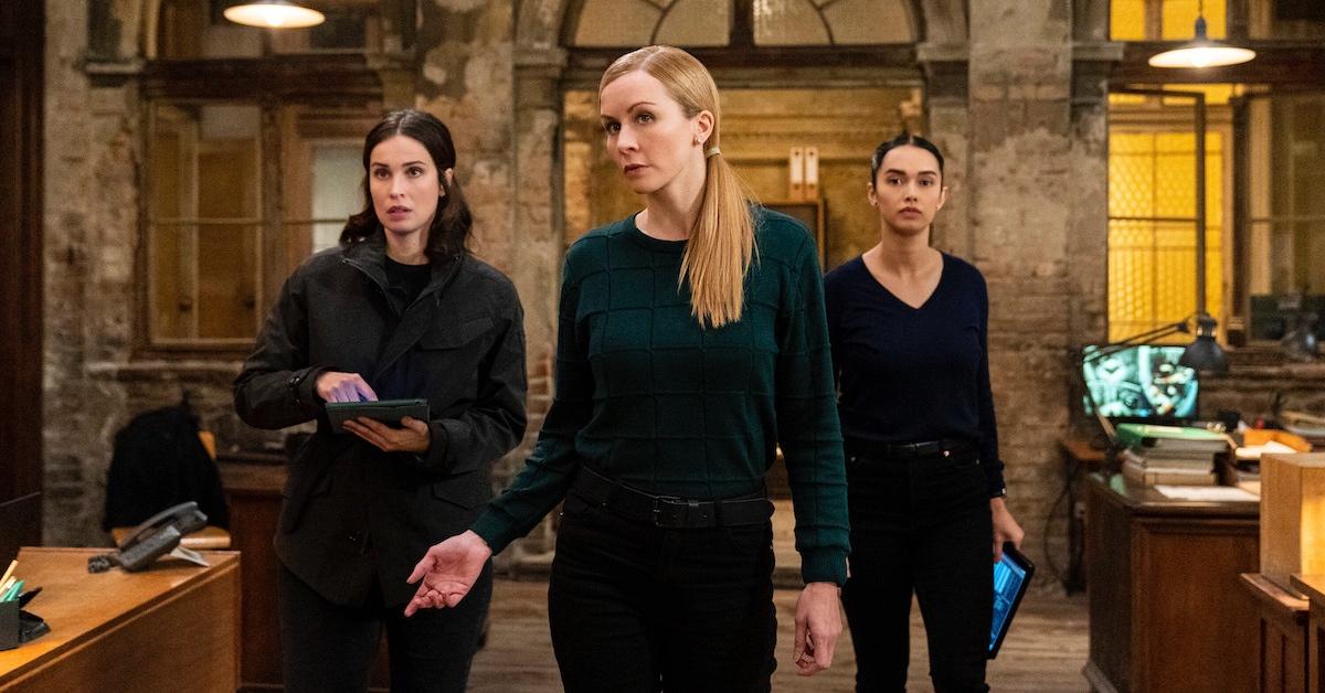 Heida Reed as Special Agent Jamie Kellett, Eva-Jane Willis as Europol Agent Megan “Smitty” Garretson, and Vinessa Vidotto as Special Agent Cameron Vo in 'FBI: International'