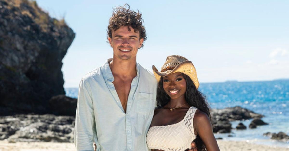 (l-r): Nic Vansteenberghe and Olandria Carthen on 'Love Island USA' Season 7.