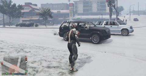 gta online snowing