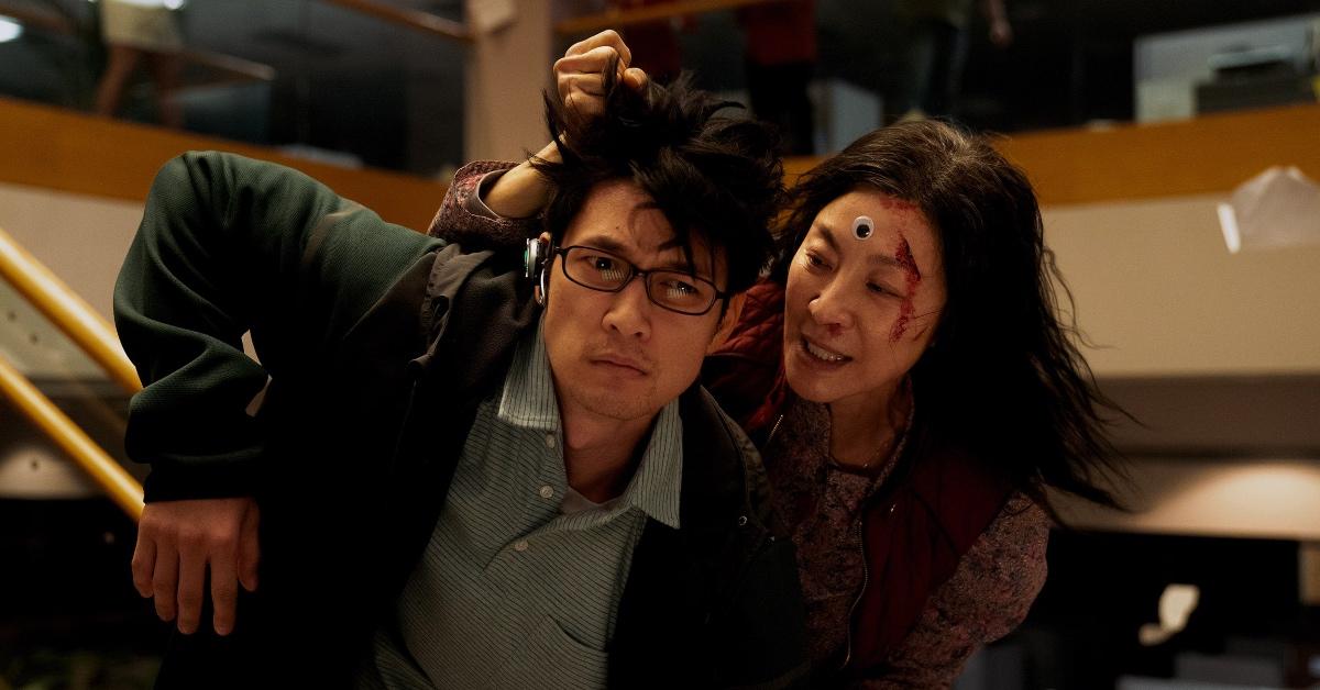 Michelle Yeoh and Ke Huy Quan face off in 'Everything Everywhere All at Once.'