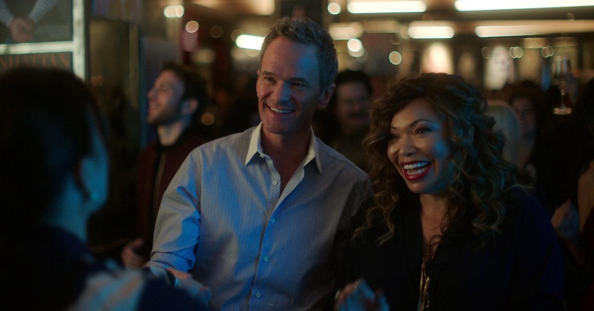 Neil Patrick Harris as Michael, Tisha Campbell as Suzanne Prentiss in episode 104 of Uncoupled.