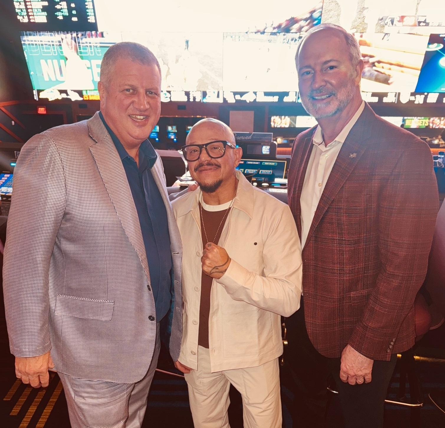 wwe rey mysterio circa las vegas owner derek stevens lvcva ceo steve hill