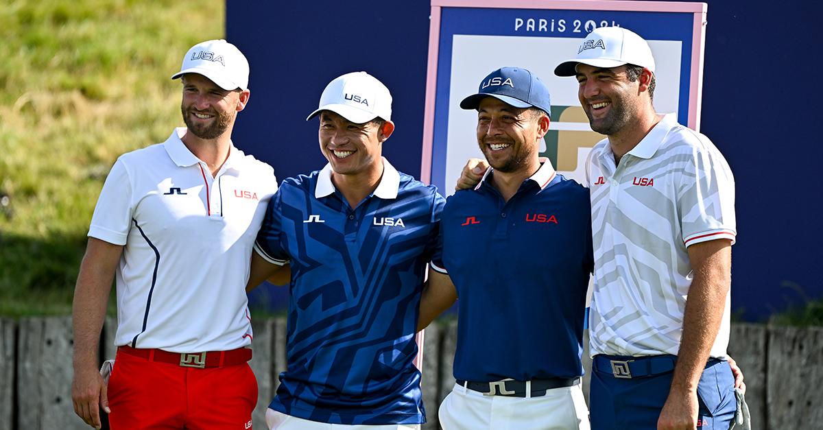 Team USA golfers at the 2024 Summer Olympic Games