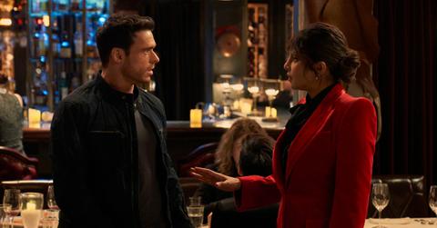 Mason (Richard Madden) and Nadia (Priyanka Chopra Jonas) reunite after eight years in 'Citadel.'