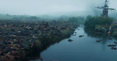 The aftermath of the Battle of the Burning Mill on House of the Dragons