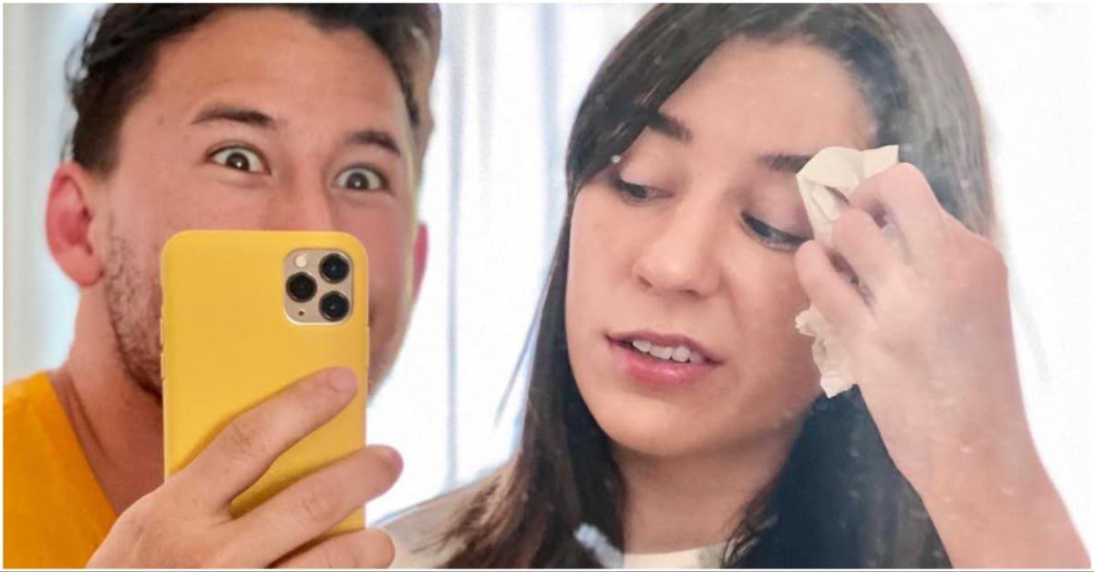 Markiplier taking a selfie with his longtime girlfriend 
