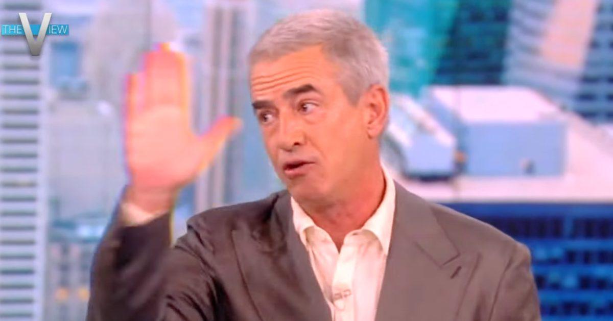 Dermont Mulroney walks off the set of 'The View'.