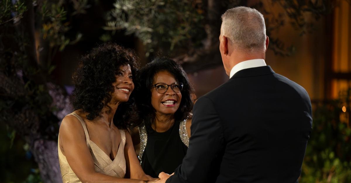 (l-r): Andra and Sandra Wicks with Mel Owens