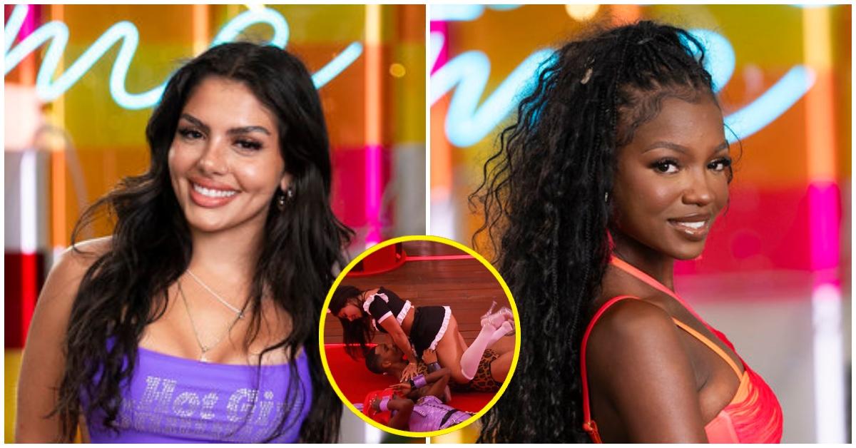 (l-r): Huda Mustafa and Chelley Bissainthe from 'Love Island USA' Season 7