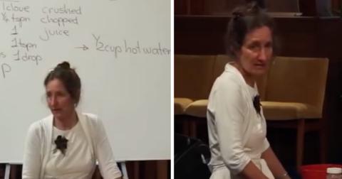 Barbara O'Neill giving a lecture