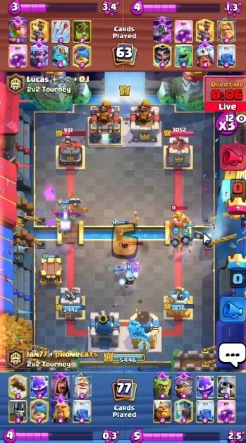 2v2 Clash Royale gameplay