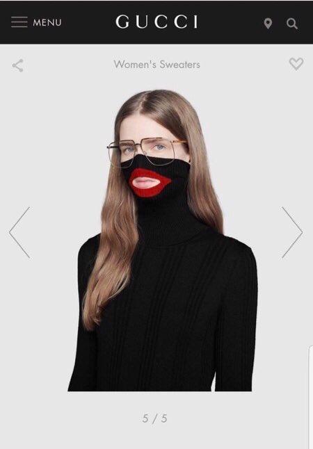 gucci blackface sweater