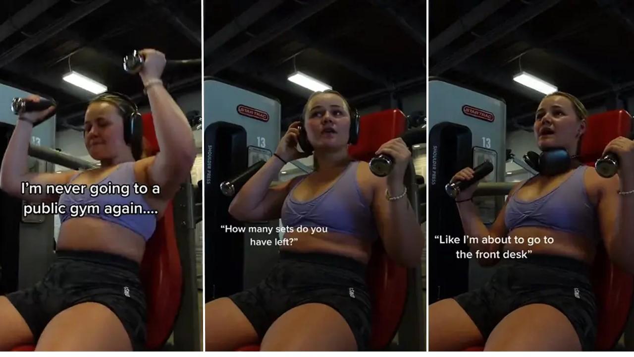 Impatient Gym Goer Pesters Woman and the Internet Reacts