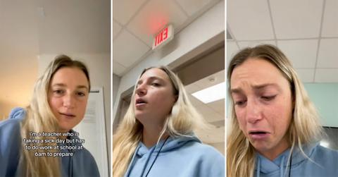 Sick teacher goes school prep plans