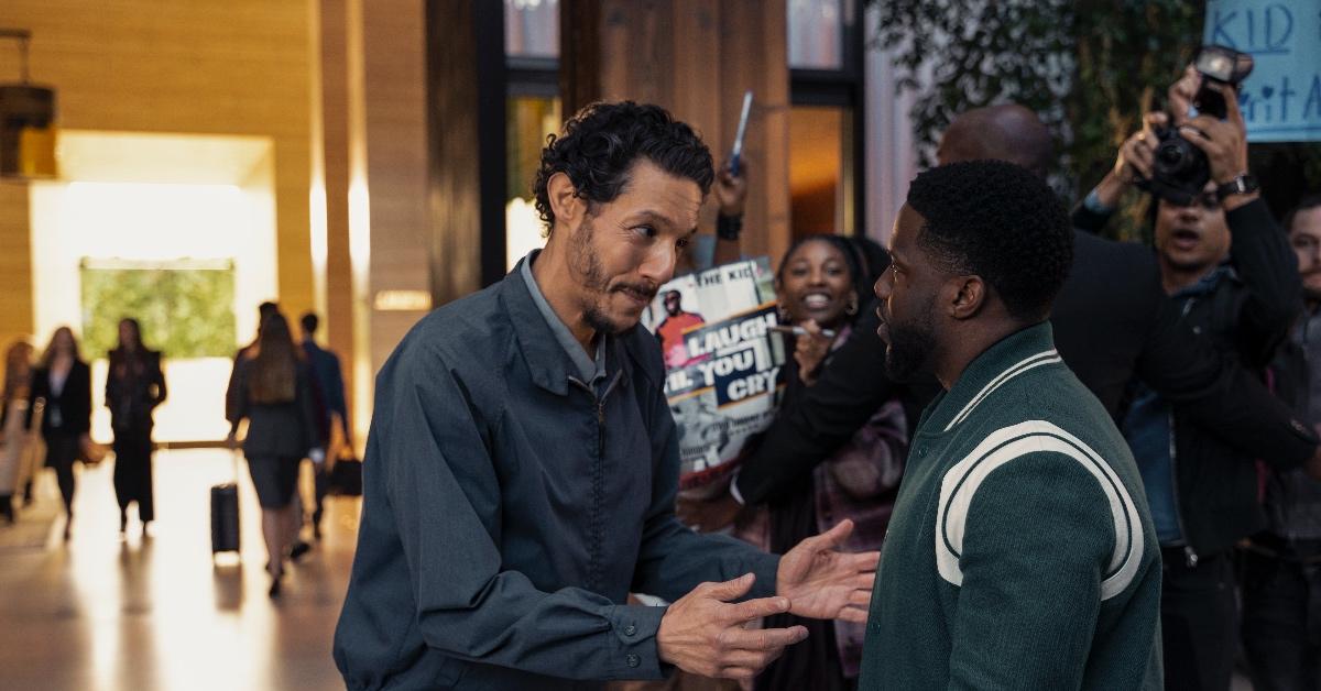 Theo Rossi as Gene and Kevin Hart as The Kid in 'True Story'