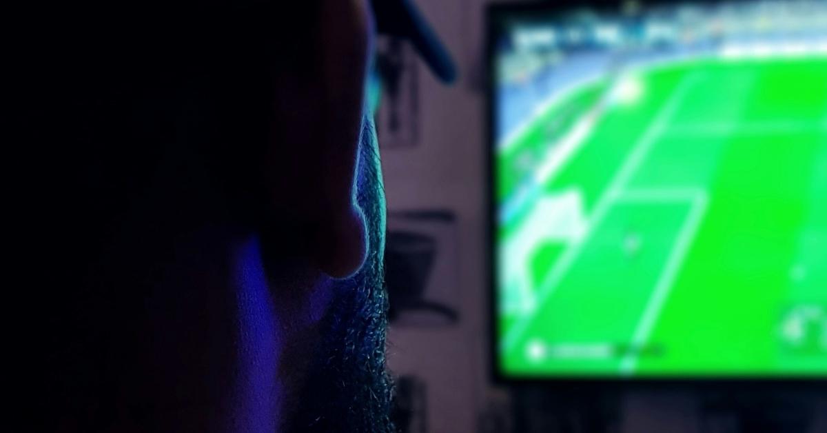 Man watching football