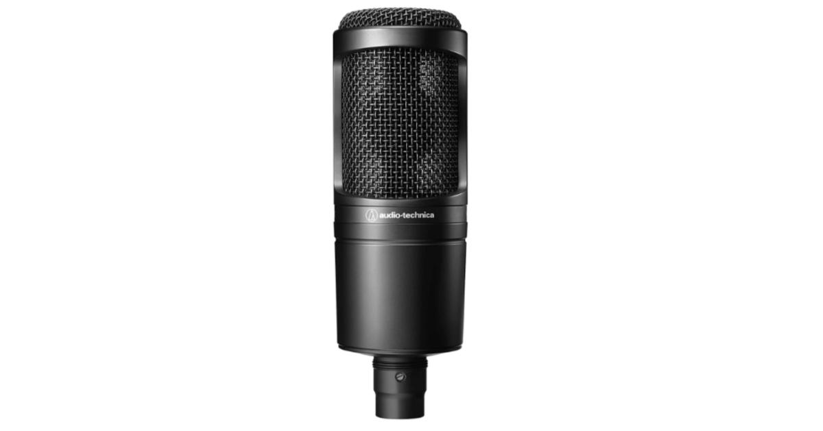 Audio-Technica AT2020 Microphone de studio à condensateur cardioïde XLR