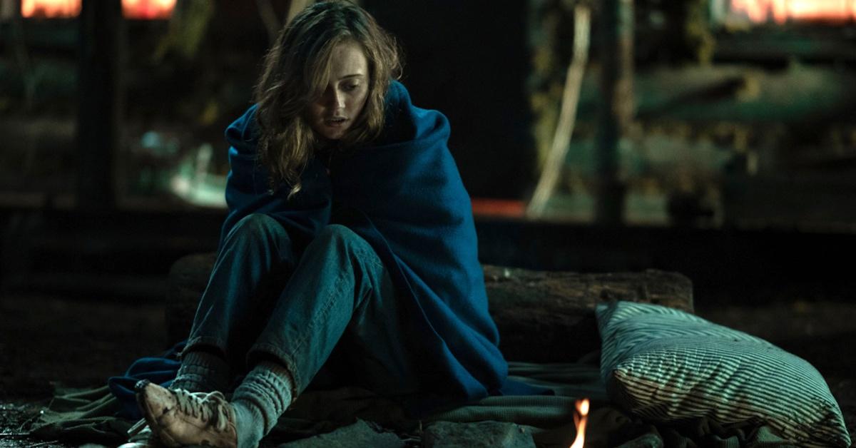 Jackie (Ella Purnell) is exiled from the cabin in 'Yellowjackets.'