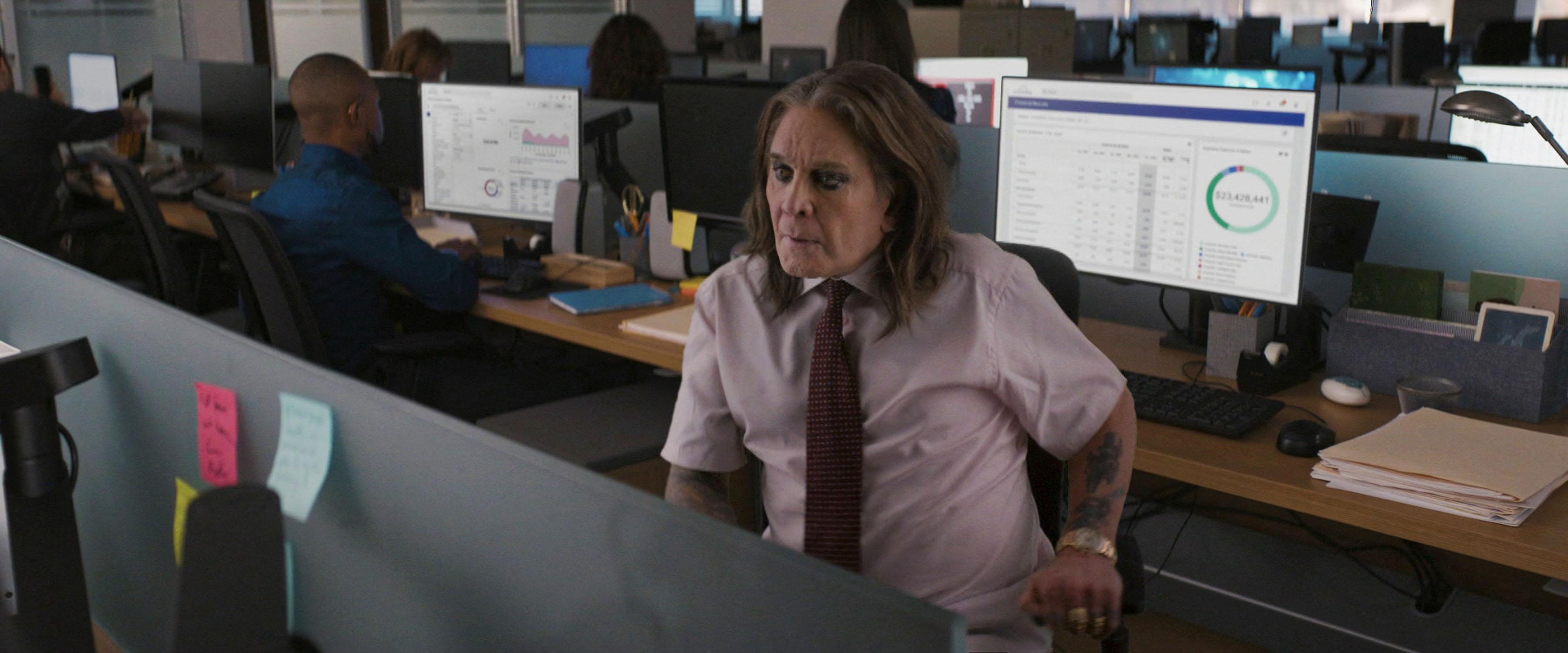 Ozzy Osbourne in a commercial