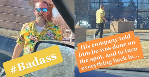 Guy Quits Job Hawaiian Shirt