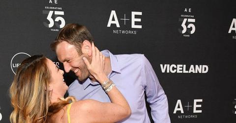 Jamie Otis and Doug Hehner at the 2019 A + E Networks Upfront.