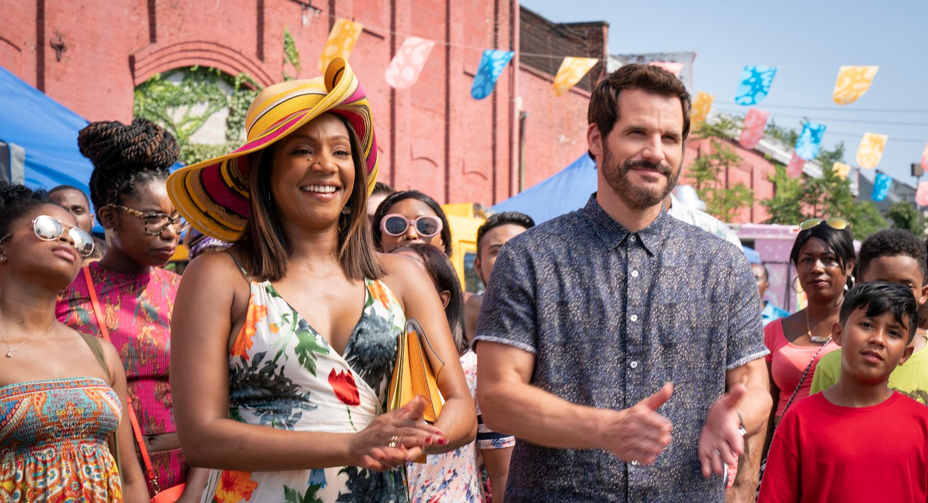 Ryan Gaul and Tiffany haddish in 'The Last O.G.'