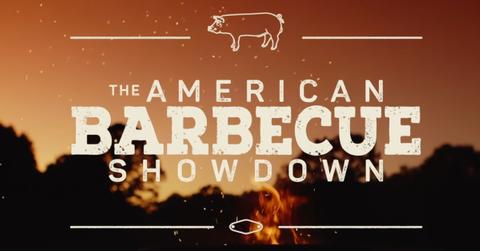 The American Barbecue Showdown' title card