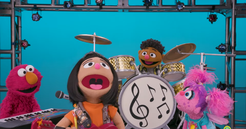 Ji-Young's debut in 'Sesame Street'