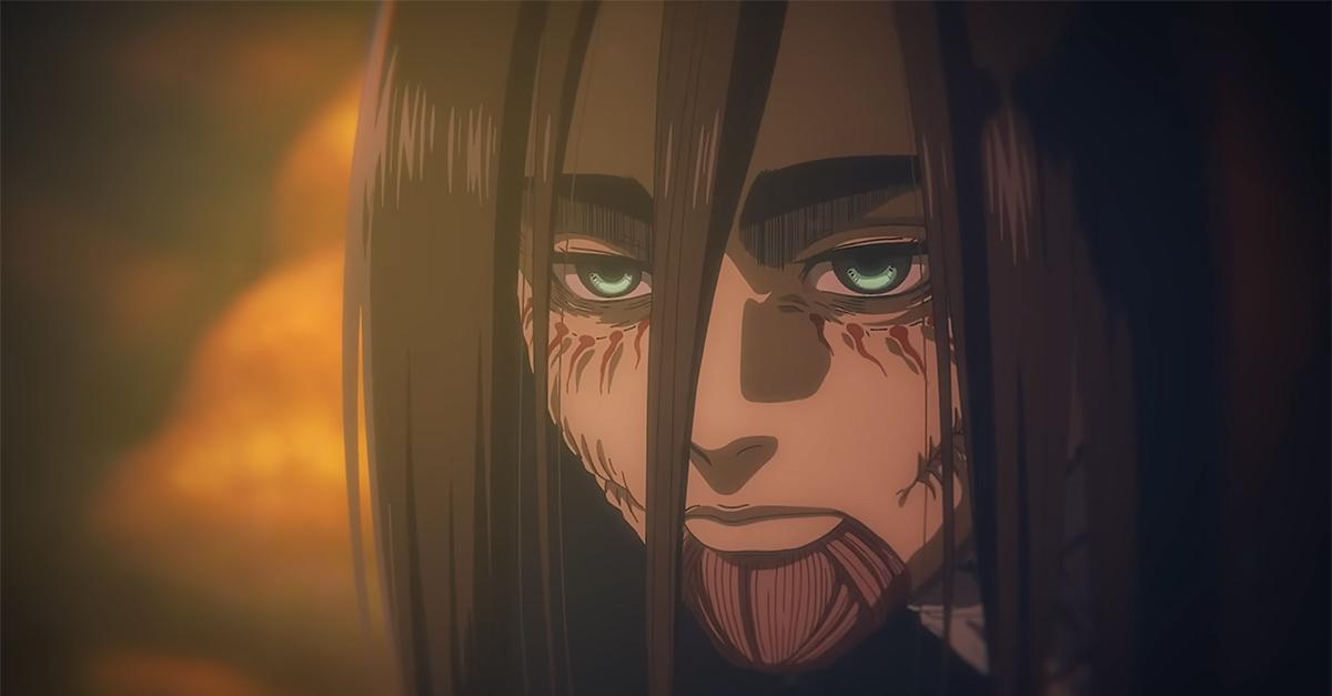 Eren in the final episodes of 'Attack on Titan'