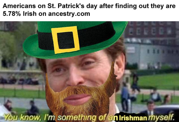 March Meme E Feliz Conceito Do Dia St Patricks Com Um Chapéu