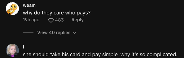 costco worker husband cant pay wifes order